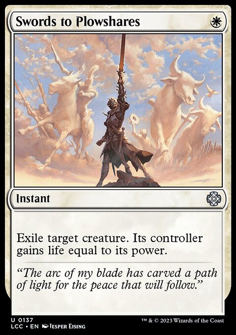 Swords to Plowshares, The Lost Caverns of Ixalan Commander #137, Magic: The Gathering card