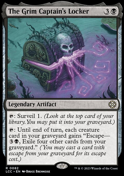 The Grim Captain's Locker, The Lost Caverns of Ixalan Commander #82, Magic: The Gathering card