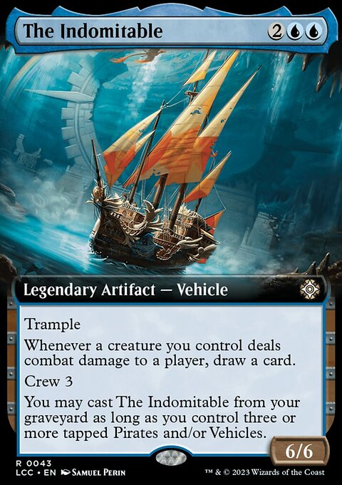The Indomitable, The Lost Caverns of Ixalan Commander #43, Magic: The Gathering card