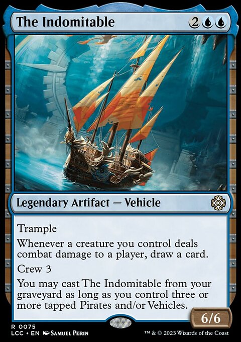 The Indomitable, The Lost Caverns of Ixalan Commander #75, Magic: The Gathering card