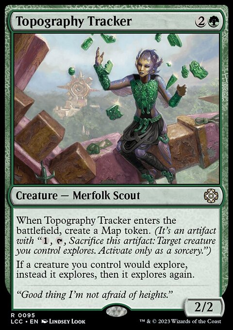 Topography Tracker, The Lost Caverns of Ixalan Commander #95, Magic: The Gathering card
