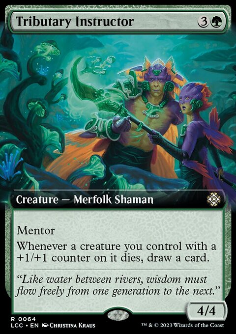 Tributary Instructor, The Lost Caverns of Ixalan Commander #64, Magic: The Gathering card