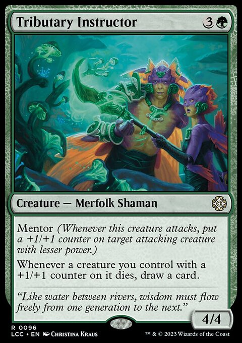 Tributary Instructor, The Lost Caverns of Ixalan Commander #96, Magic: The Gathering card