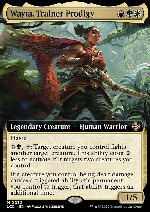 Wayta, Trainer Prodigy, The Lost Caverns of Ixalan Commander #32, Magic: The Gathering card