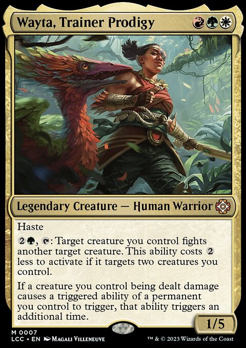 Wayta, Trainer Prodigy, The Lost Caverns of Ixalan Commander #7, Magic: The Gathering card