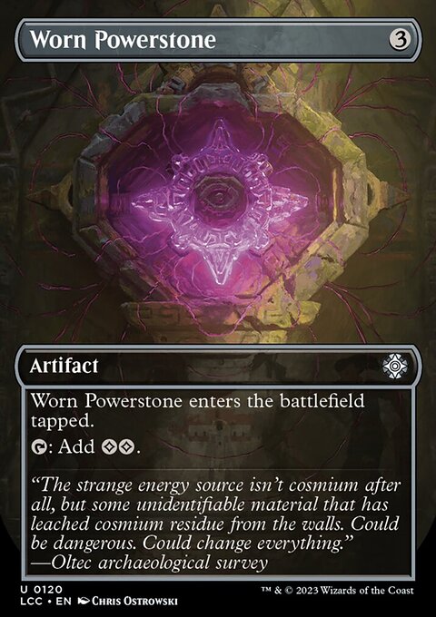 Worn Powerstone, The Lost Caverns of Ixalan Commander #120, Magic: The Gathering card