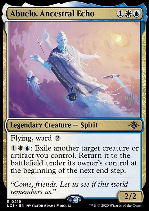 Abuelo, Ancestral Echo, The Lost Caverns of Ixalan Promos #219p, Magic: The Gathering card