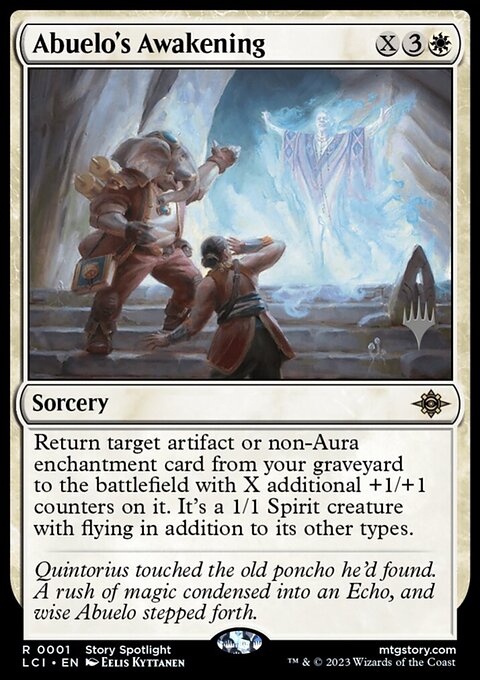 Abuelo's Awakening, The Lost Caverns of Ixalan Promos #1p, Magic: The Gathering card