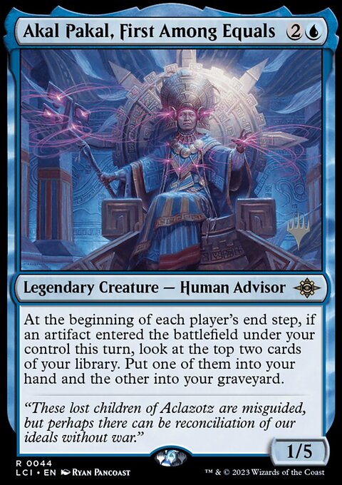 Akal Pakal, First Among Equals, The Lost Caverns of Ixalan Promos #44p, Magic: The Gathering card