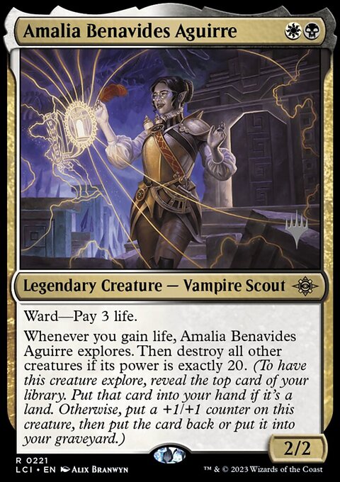 Amalia Benavides Aguirre, The Lost Caverns of Ixalan Promos #221p, Magic: The Gathering card