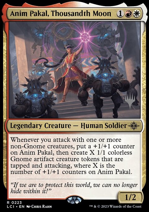 Anim Pakal, Thousandth Moon, The Lost Caverns of Ixalan Promos #223p, Magic: The Gathering card