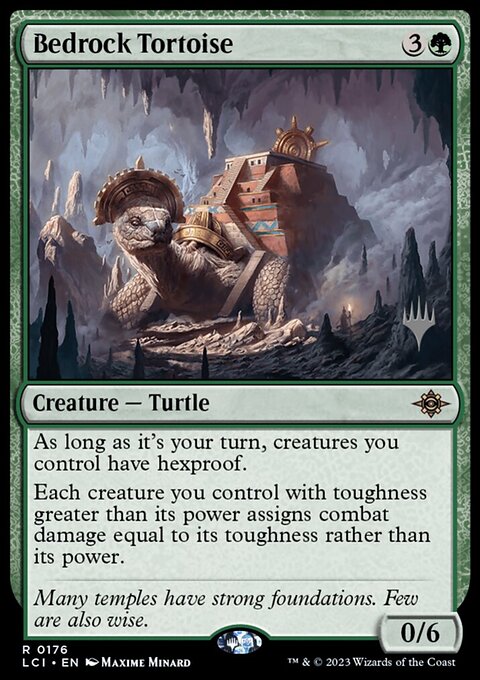 Bedrock Tortoise, The Lost Caverns of Ixalan Promos #176p, Magic: The Gathering card