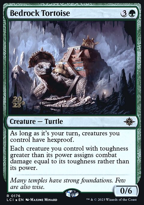 Bedrock Tortoise, The Lost Caverns of Ixalan Promos #176s, Magic: The Gathering card
