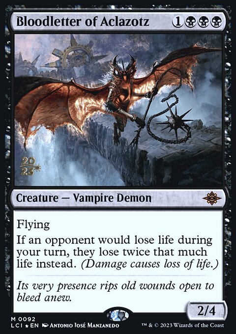 Bloodletter of Aclazotz, The Lost Caverns of Ixalan Promos #92s, Magic: The Gathering card