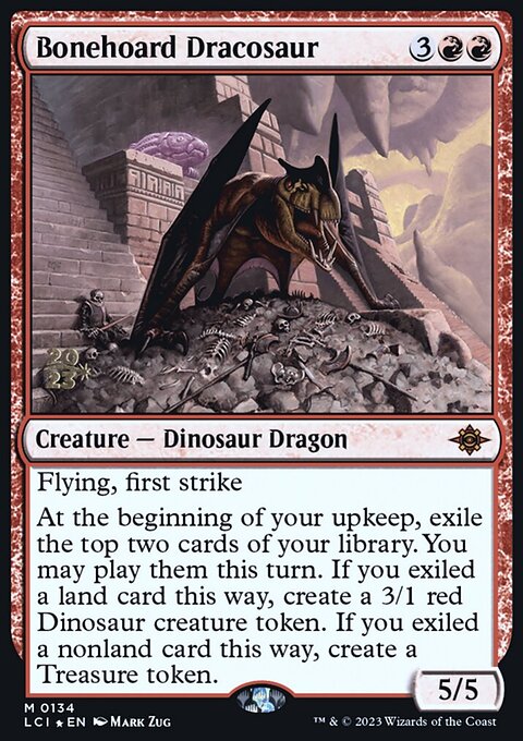Bonehoard Dracosaur, The Lost Caverns of Ixalan Promos #134s, Magic: The Gathering card