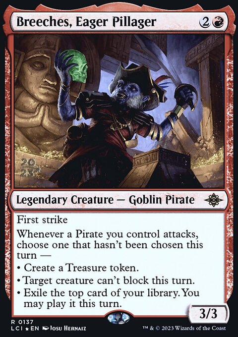 Breeches, Eager Pillager, The Lost Caverns of Ixalan Promos #137s, Magic: The Gathering card