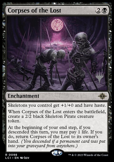 Corpses of the Lost, The Lost Caverns of Ixalan Promos #98p, Magic: The Gathering card