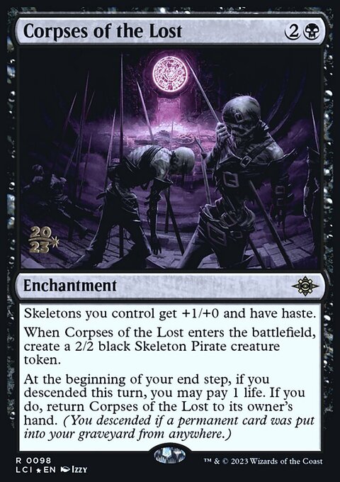 Corpses of the Lost, The Lost Caverns of Ixalan Promos #98s, Magic: The Gathering card