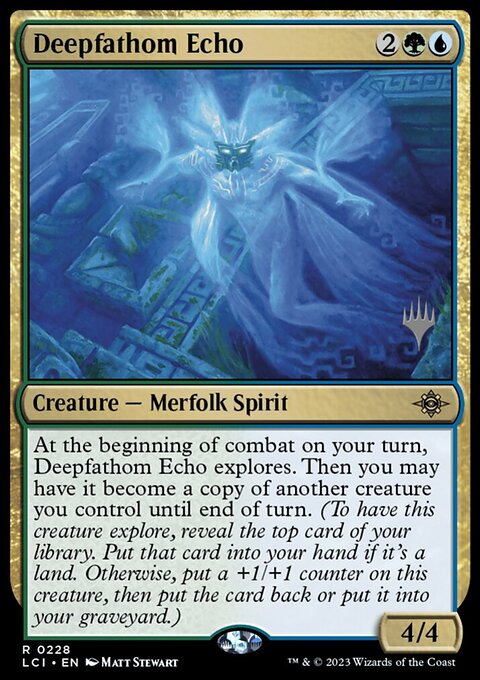 Deepfathom Echo, The Lost Caverns of Ixalan Promos #228p, Magic: The Gathering card