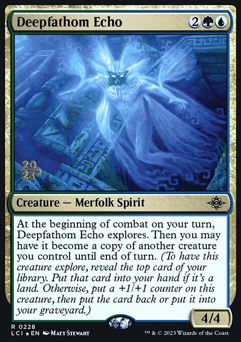 Deepfathom Echo, The Lost Caverns of Ixalan Promos #228s, Magic: The Gathering card