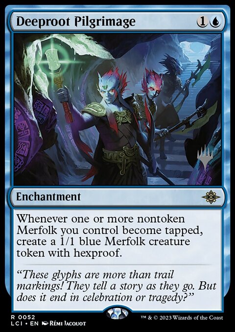 Deeproot Pilgrimage, The Lost Caverns of Ixalan Promos #52p, Magic: The Gathering card