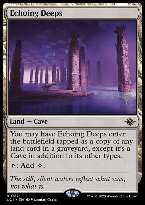 Echoing Deeps, The Lost Caverns of Ixalan Promos #271p, Magic: The Gathering card