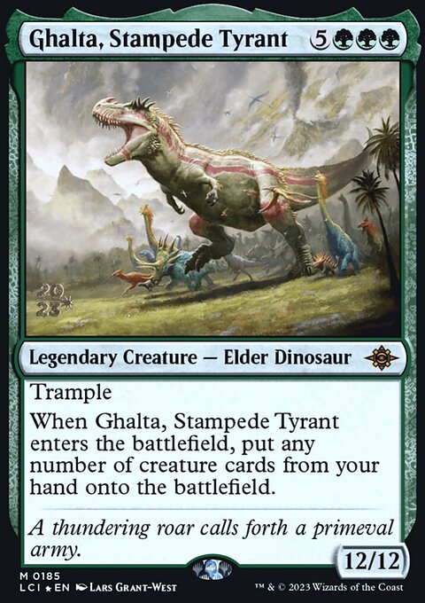 Ghalta, Stampede Tyrant, The Lost Caverns of Ixalan Promos #185s, Magic: The Gathering card