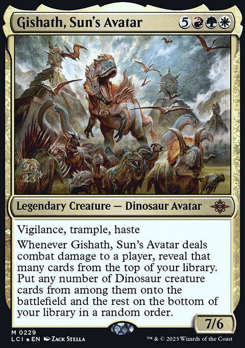 Gishath, Sun's Avatar, The Lost Caverns of Ixalan Promos #229s, Magic: The Gathering card