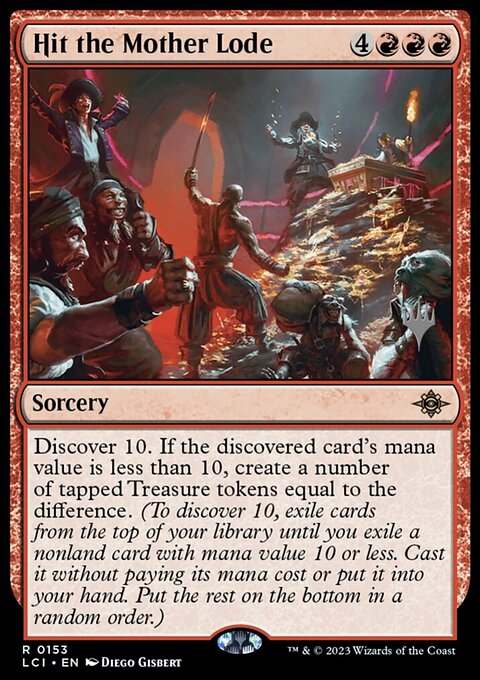 Hit the Mother Lode, The Lost Caverns of Ixalan Promos #153p, Magic: The Gathering card