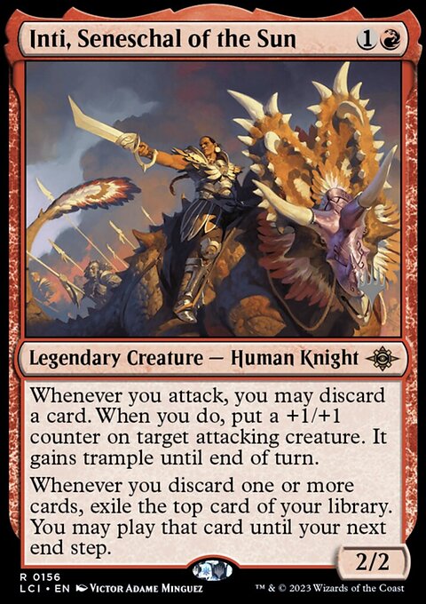 Inti, Seneschal of the Sun, The Lost Caverns of Ixalan Promos #156p, Magic: The Gathering card