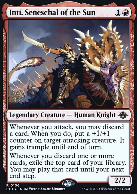 Inti, Seneschal of the Sun, The Lost Caverns of Ixalan Promos #156s, Magic: The Gathering card