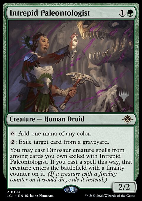 Intrepid Paleontologist, The Lost Caverns of Ixalan Promos #193p, Magic: The Gathering card