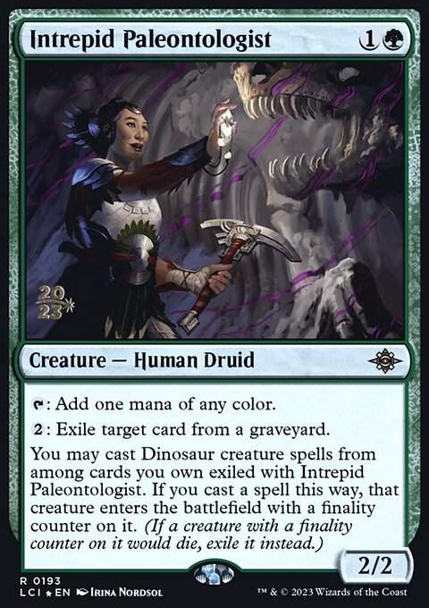 Intrepid Paleontologist, The Lost Caverns of Ixalan Promos #193s, Magic: The Gathering card