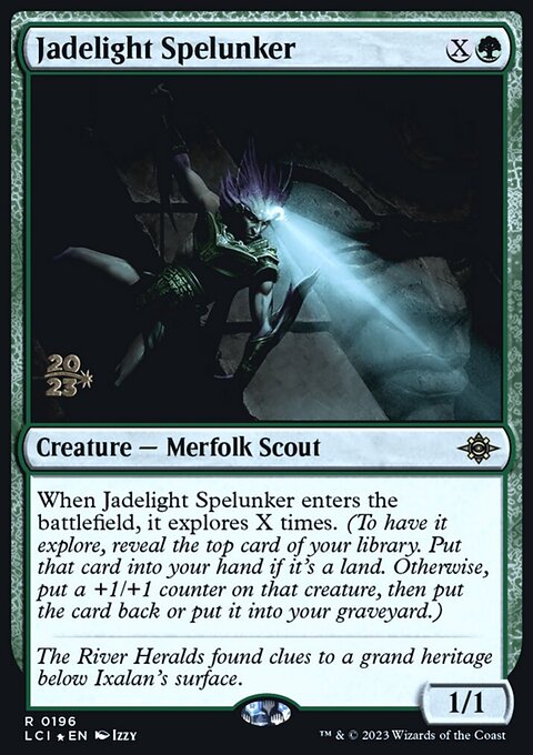 Jadelight Spelunker, The Lost Caverns of Ixalan Promos #196s, Magic: The Gathering card