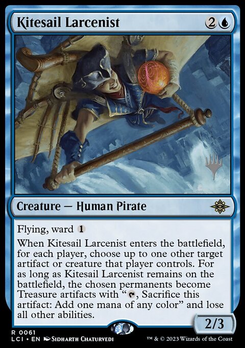 Kitesail Larcenist, The Lost Caverns of Ixalan Promos #61p, Magic: The Gathering card