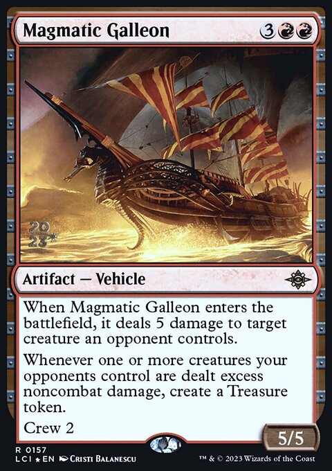 Magmatic Galleon, The Lost Caverns of Ixalan Promos #157s, Magic: The Gathering card