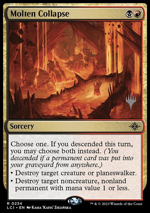 Molten Collapse, The Lost Caverns of Ixalan Promos #234p, Magic: The Gathering card