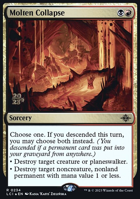 Molten Collapse, The Lost Caverns of Ixalan Promos #234s, Magic: The Gathering card
