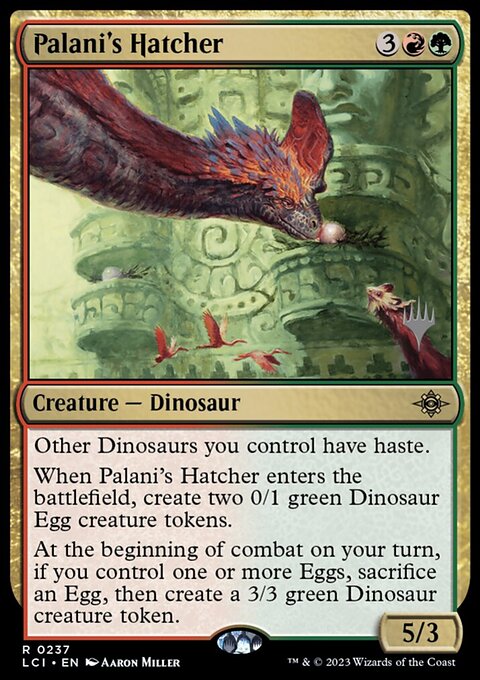Palani's Hatcher, The Lost Caverns of Ixalan Promos #237p, Magic: The Gathering card