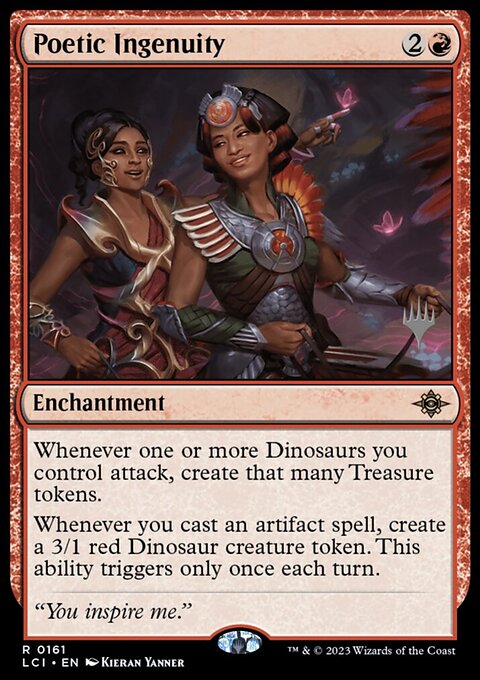 Poetic Ingenuity, The Lost Caverns of Ixalan Promos #161p, Magic: The Gathering card
