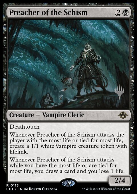 Preacher of the Schism, The Lost Caverns of Ixalan Promos #113p, Magic: The Gathering card