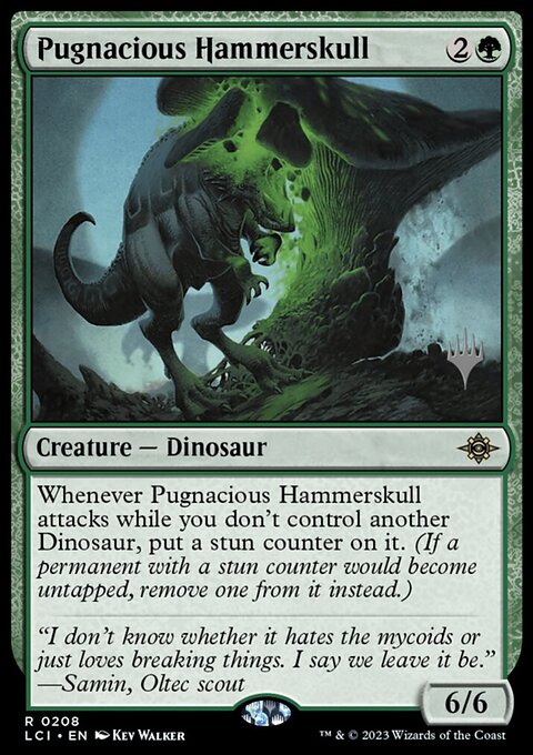 Pugnacious Hammerskull, The Lost Caverns of Ixalan Promos #208p, Magic: The Gathering card