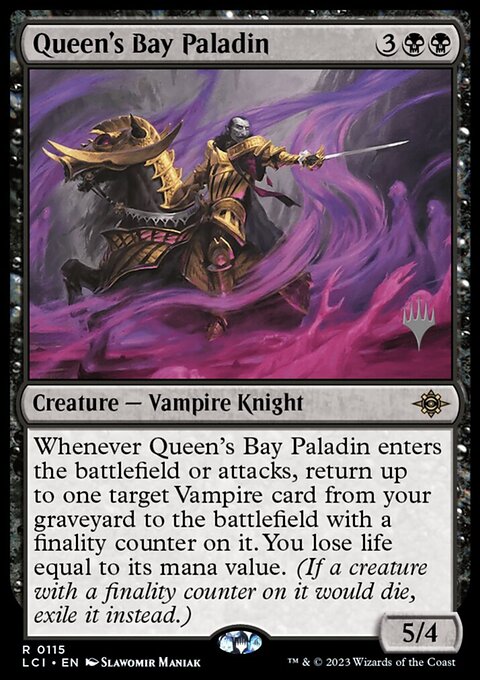 Queen's Bay Paladin, The Lost Caverns of Ixalan Promos #115p, Magic: The Gathering card