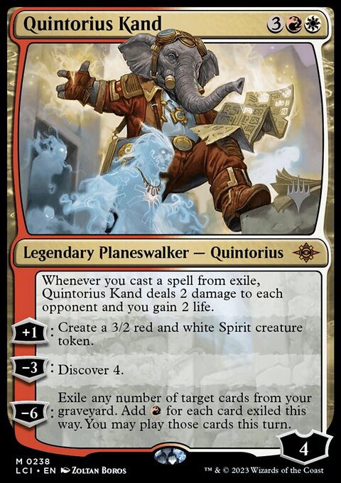 Quintorius Kand, The Lost Caverns of Ixalan Promos #238p, Magic: The Gathering card