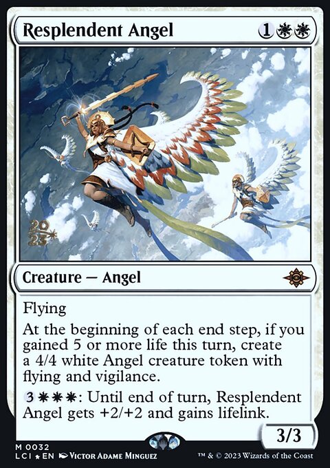 Resplendent Angel, The Lost Caverns of Ixalan Promos #32s, Magic: The Gathering card