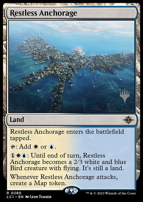 Restless Anchorage, The Lost Caverns of Ixalan Promos #280p, Magic: The Gathering card