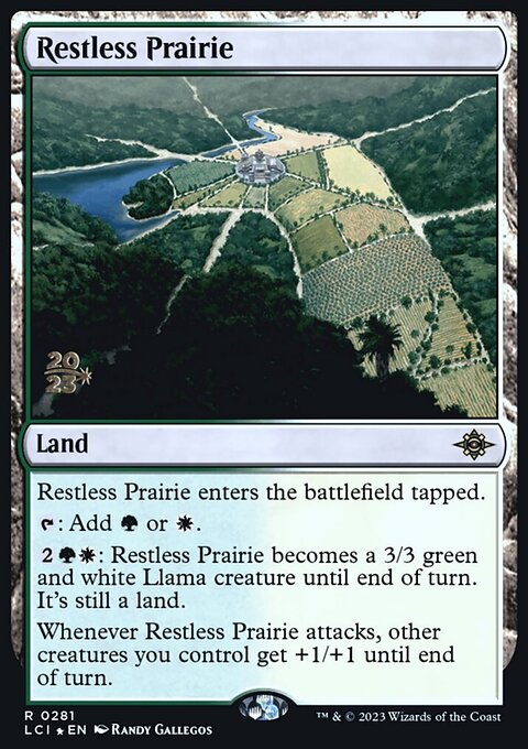 Restless Prairie, The Lost Caverns of Ixalan Promos #281s, Magic: The Gathering card