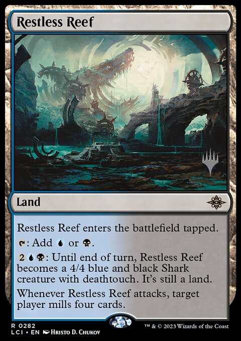 Restless Reef, The Lost Caverns of Ixalan Promos #282p, Magic: The Gathering card