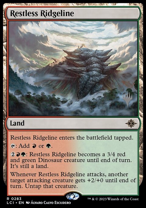 Restless Ridgeline, The Lost Caverns of Ixalan Promos #283p, Magic: The Gathering card