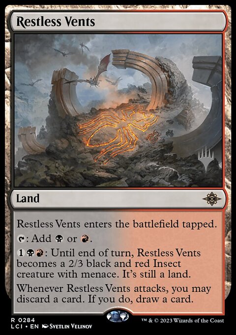 Restless Vents, The Lost Caverns of Ixalan Promos #284p, Magic: The Gathering card